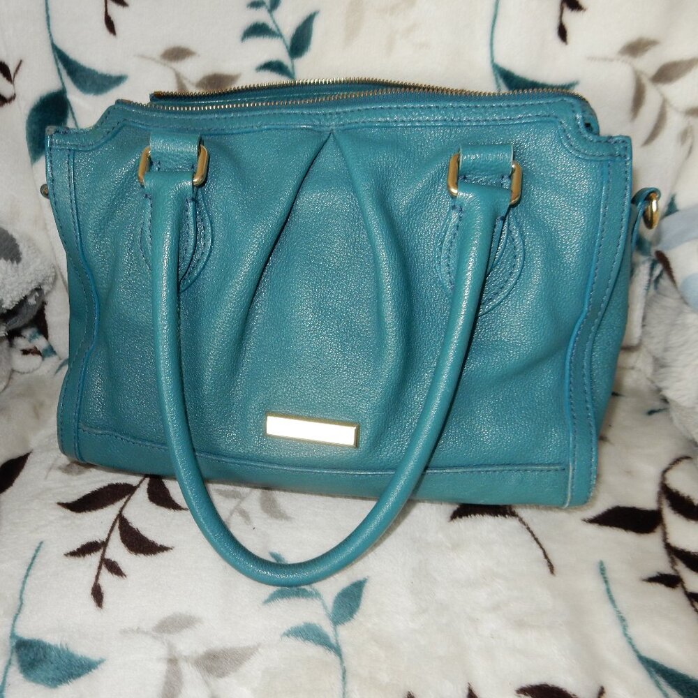 Teal Burberry handbag